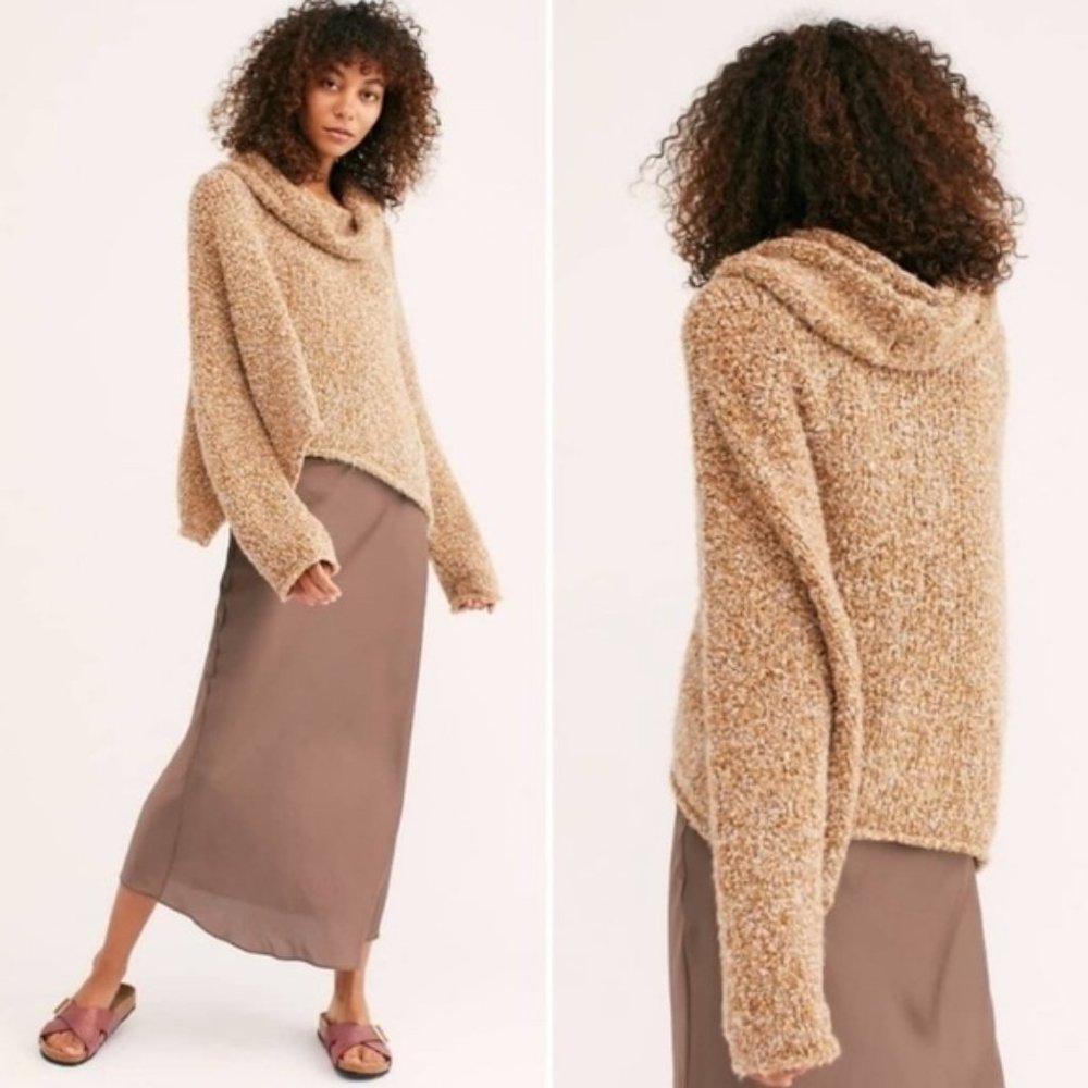 NWOT Free People BFF Cowl Neck Sweater - Picture 2 of 9